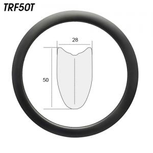 TRF50T carbon tubular 50mm disc road bicycle rims 