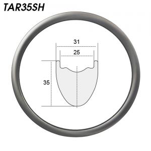 TAR35SH disc brake hookless gravel bike rims 31mm wide