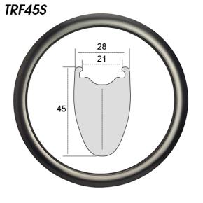 TRF45S 700c 45mm carbon road bike clincher rims 28mm wide