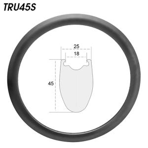 TRU45S 45mm carbon road bike clincher tubeless rim