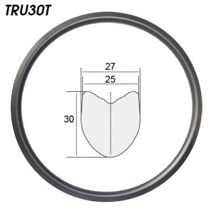 TRU30T 700c 30mm carbon road bike tubular rims 25mm wide