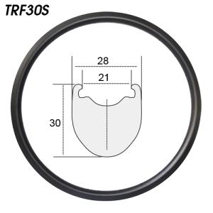 TRF30S 700c 30mm carbon road bike clincher rims 28mm wide