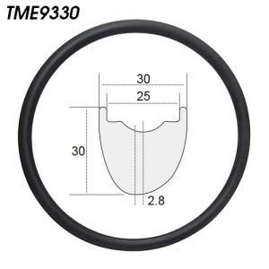 TME9330 asymmetric carbon mtb bike rims 29er 30mm wide 30mm deep