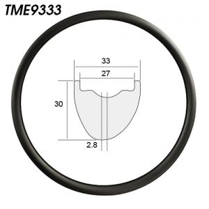 TME9333 asymmetric carbon mtb bike rims 29er 33mm wide