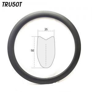 TRU50T 50mm carbon road bike tubular rims 25mm wide