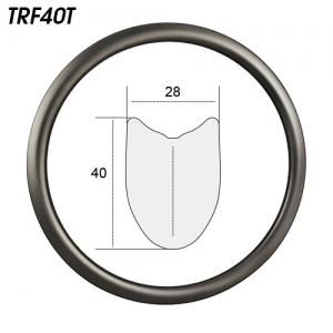 TRF40T carbon road bicyle tubular rim 40mm deep 28mm wide