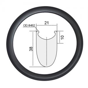 20 inches 451 38mm Deep 21mm Carbon Rim