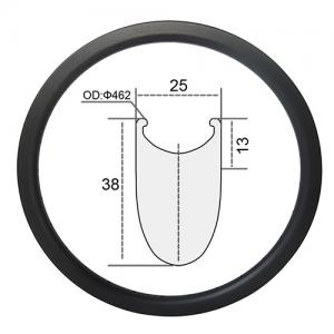 Mini Road 20 Inches 451 38mm Deep Carbon Rim