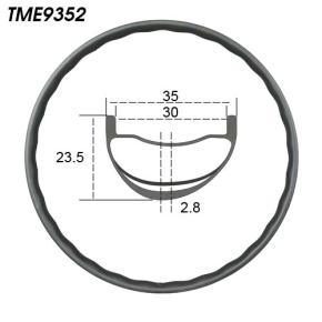 TME9352 Wavy sharp MTB 29er Carbon Fiber Rim